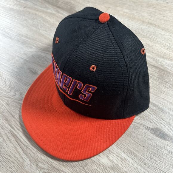 Vintage Clemson Tigers Hat Snapback College Black Orange Wool‎ Cap USA - Picture 9 of 9